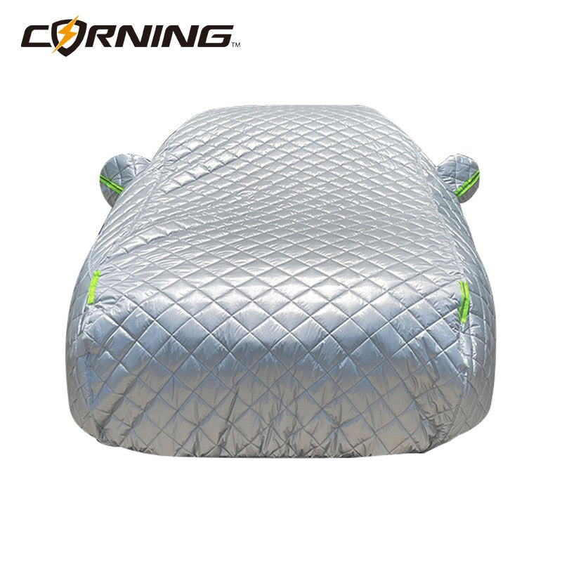 Car Cover Outdoor Cotton Thickened Protection Full Winter Car Covers Snow Cover Sunshade Waterproof Dustproof for Sedan SUV